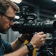 Technician using camera to inspect pipe lining